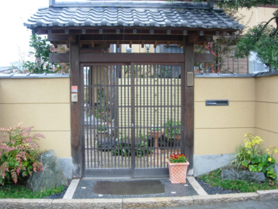 太田市わにわー和風門周りの施工事例