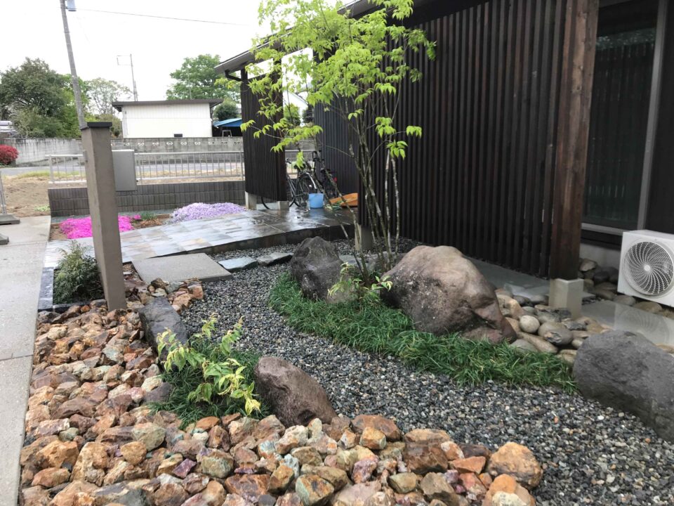 太田市わにわ
庭工事
和風モダン的な雰囲気の庭プラン