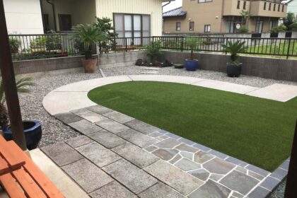 太田市わにわ お庭のデザイン設計 前橋市ドックラン施工