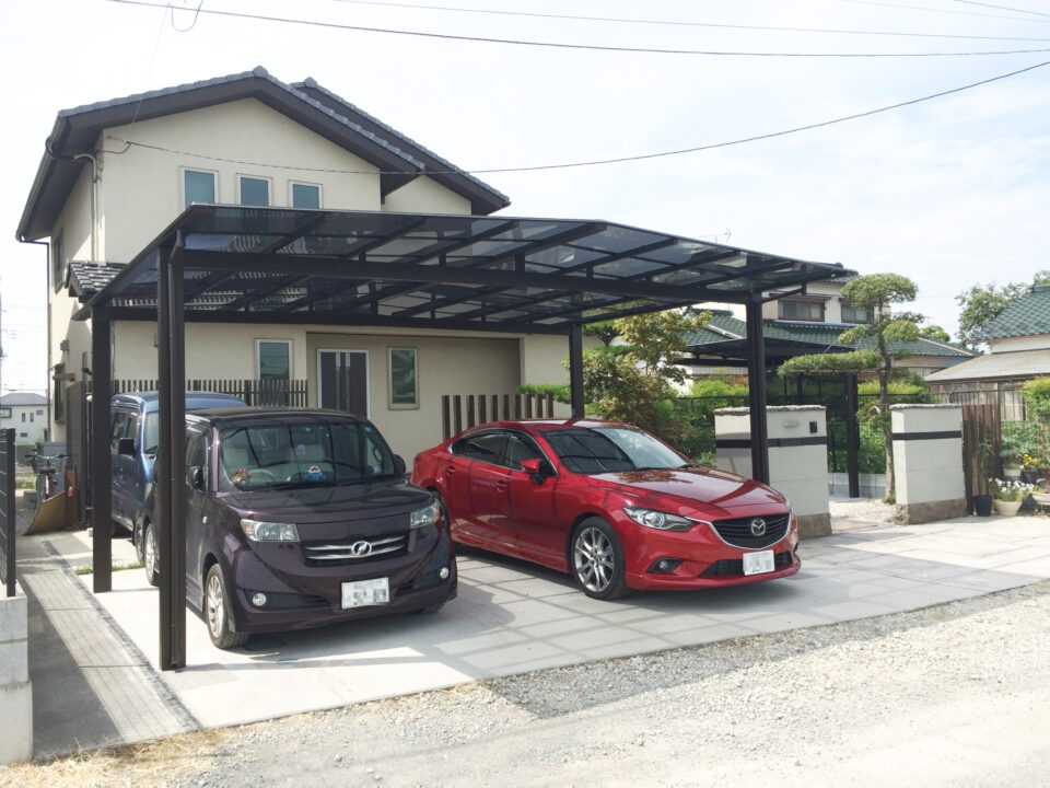 群馬県太田市わにわ
駐車スペースと駐輪場の工事