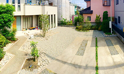 太田市わにわ 庭のデザイン設計 高崎市の庭工事