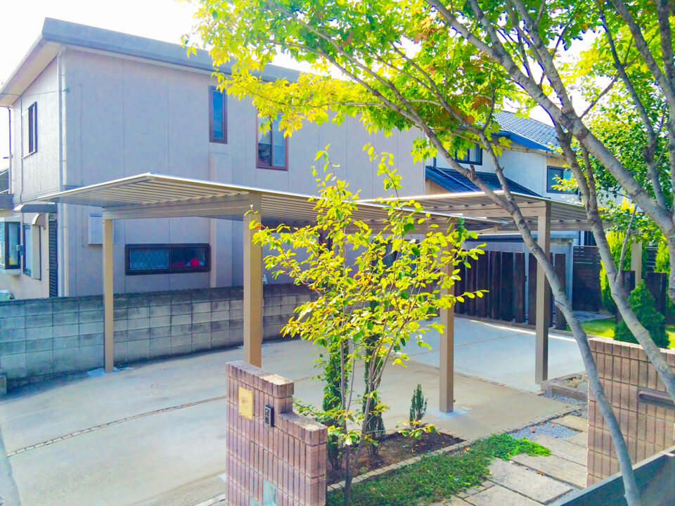 太田市　お庭の空間デザインのわにわ
駐車場スペースとお庭改修プラン