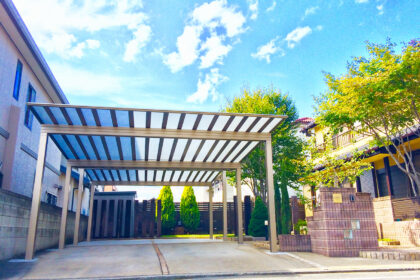 太田市　お庭の空間デザインのわにわ 駐車場スペースとお庭改修プラン