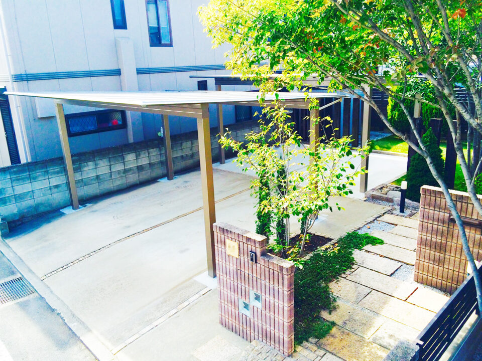 太田市　お庭の空間デザインのわにわ
駐車場スペースとお庭改修プラン