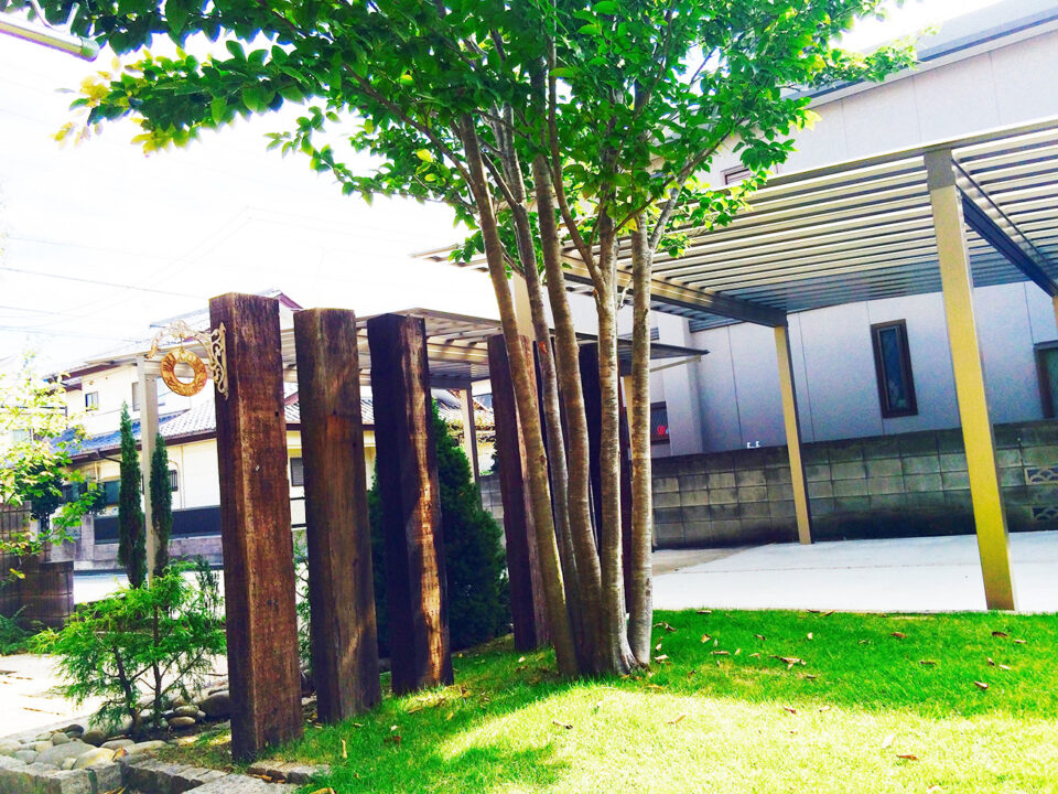 太田市　お庭の空間デザインのわにわ
駐車場スペースとお庭改修プラン