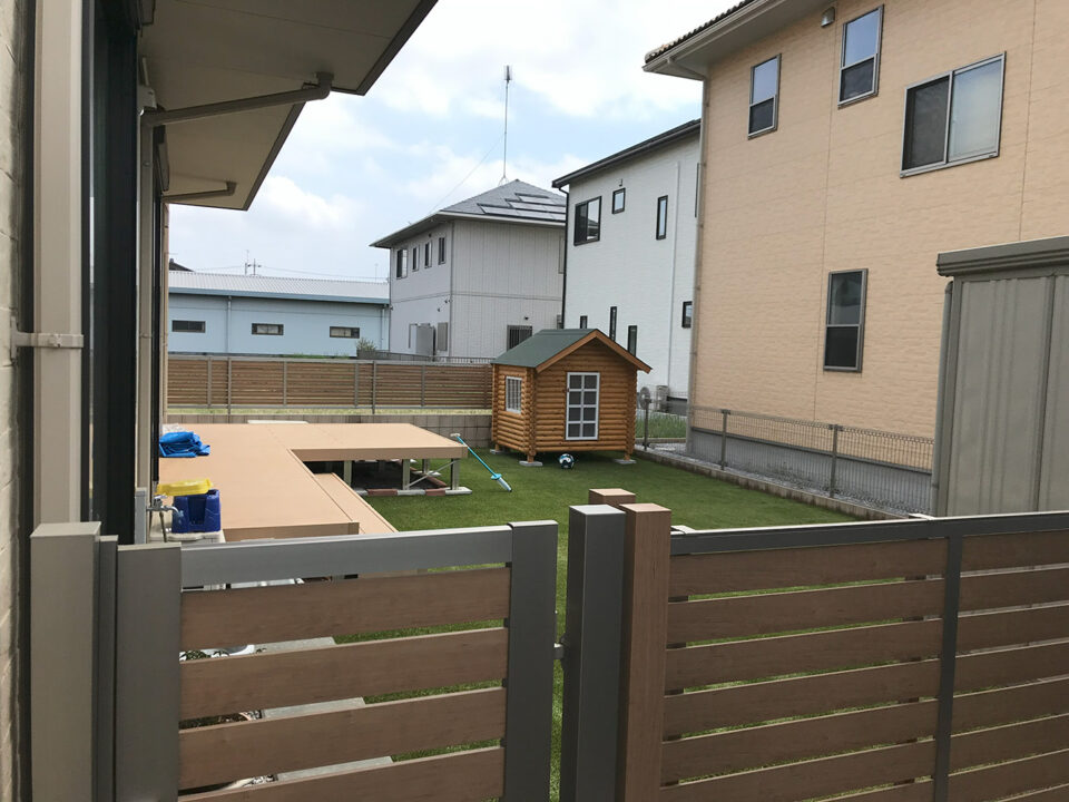 太田市わにわ
お庭のデザイン設計
人工芝のドックラン