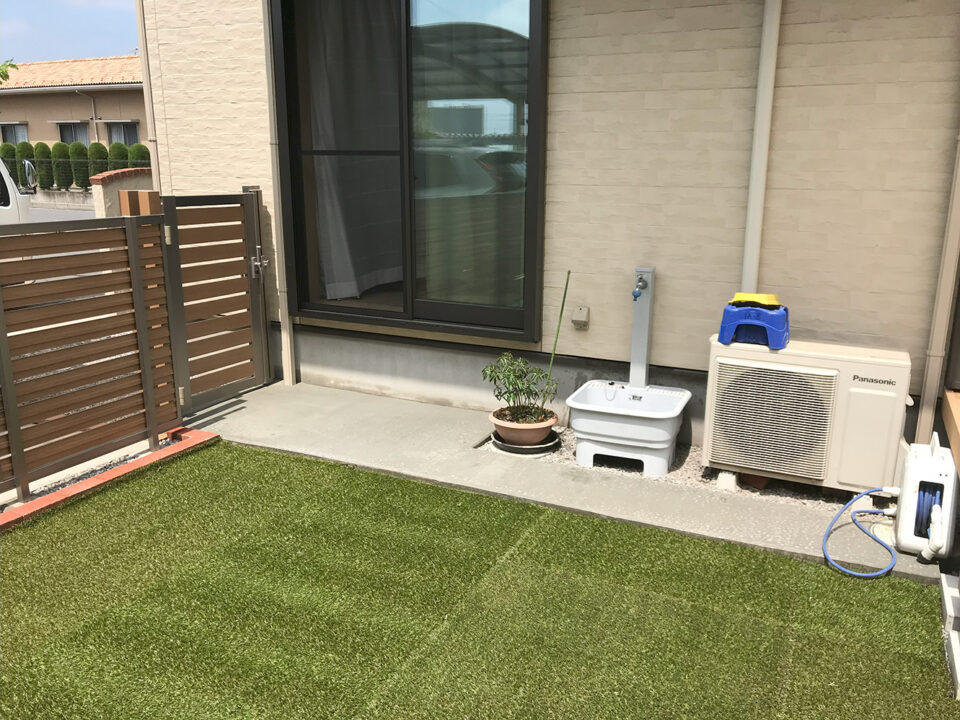 太田市わにわ
お庭のデザイン設計
人工芝のドックラン