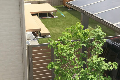 太田市わにわ お庭のデザイン設計 人工芝のドックラン