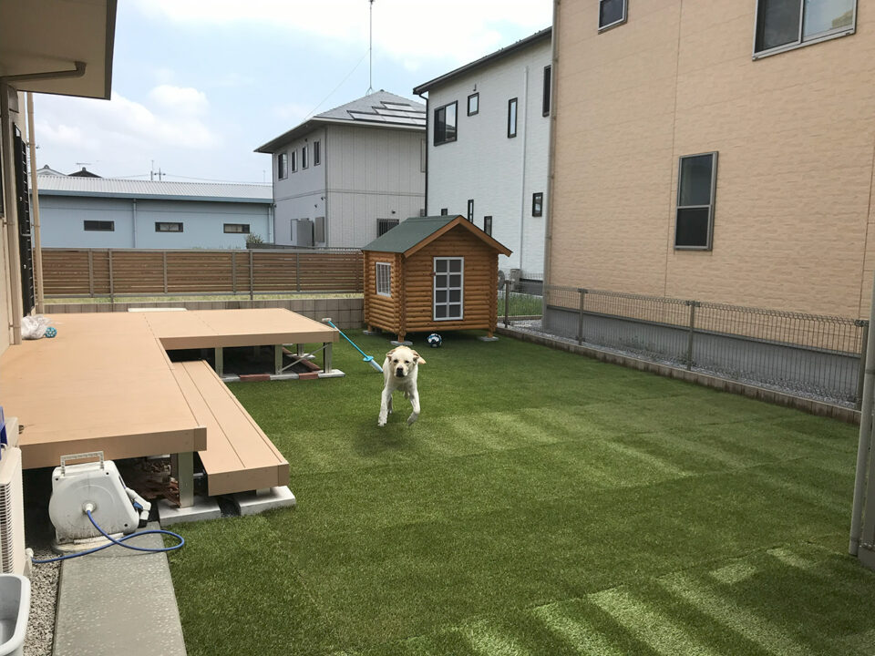 太田市わにわ
お庭のデザイン設計
人工芝のドックラン