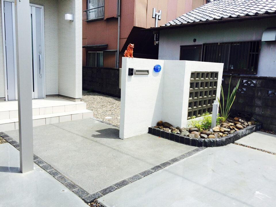 太田市わにわ
お庭のデザイン設計
花ブロックをたくさん使ったお庭